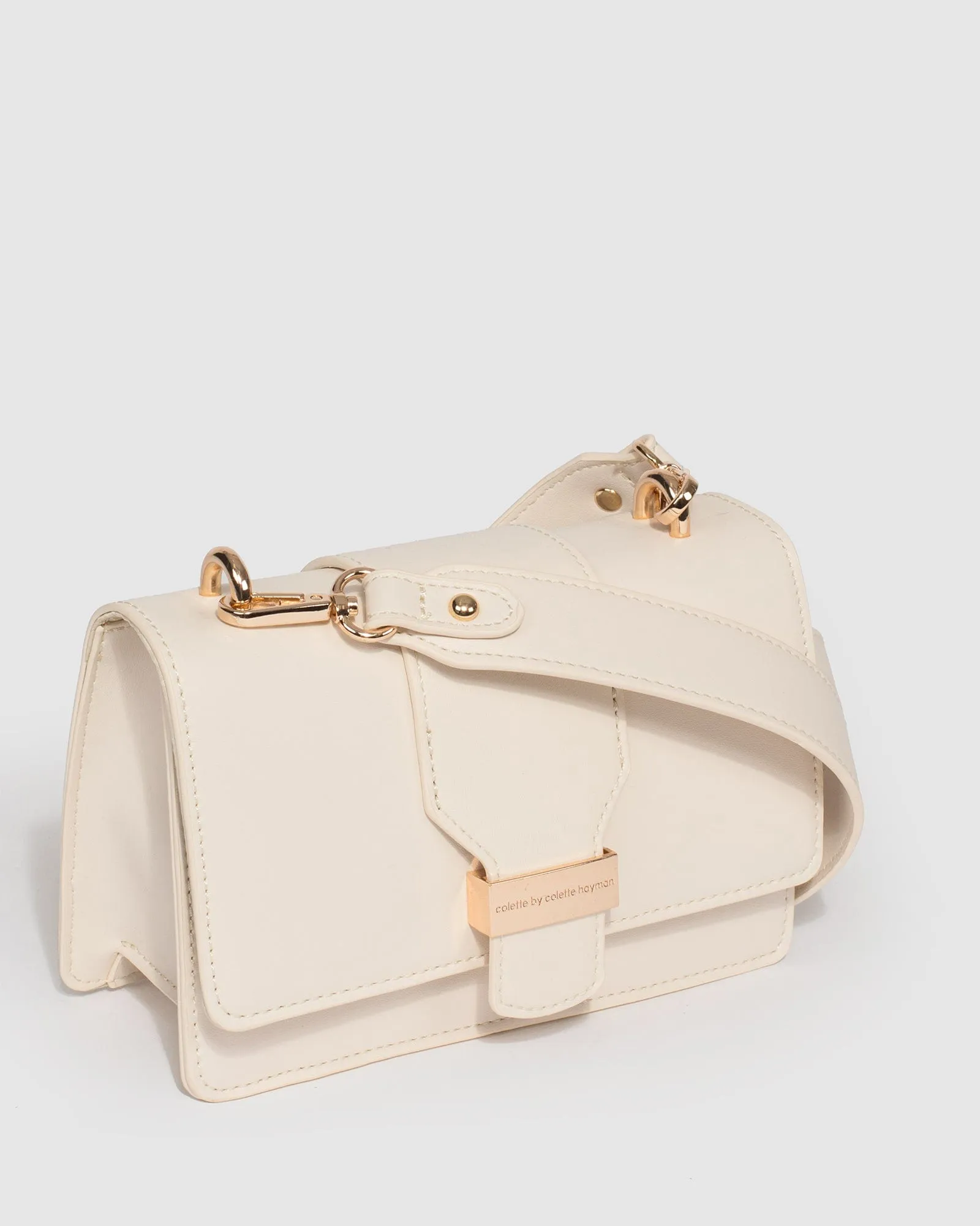Ivory Pheobe Buckle Crossbody Bag