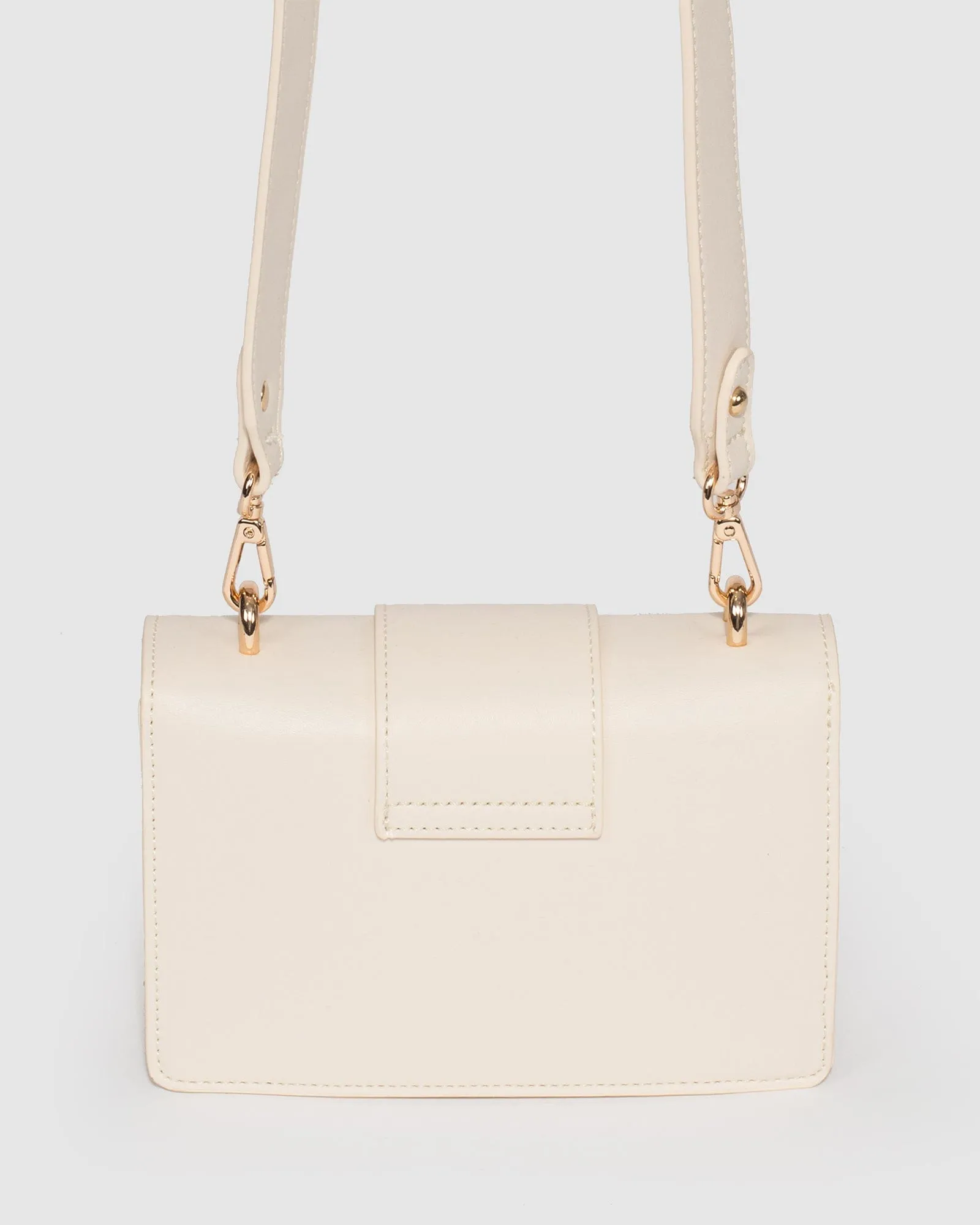 Ivory Pheobe Buckle Crossbody Bag