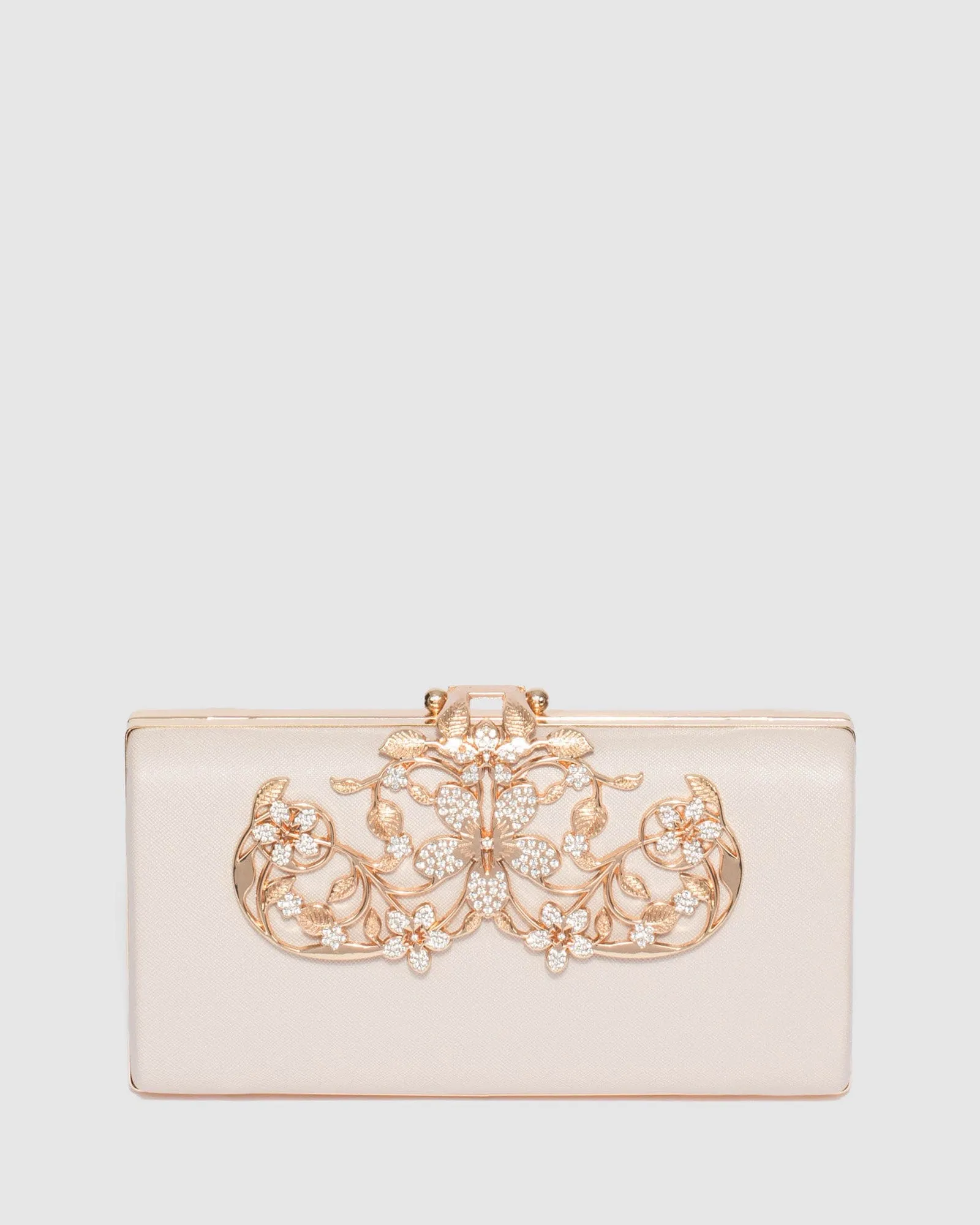 Ivory Victoria Clip Clutch Bag