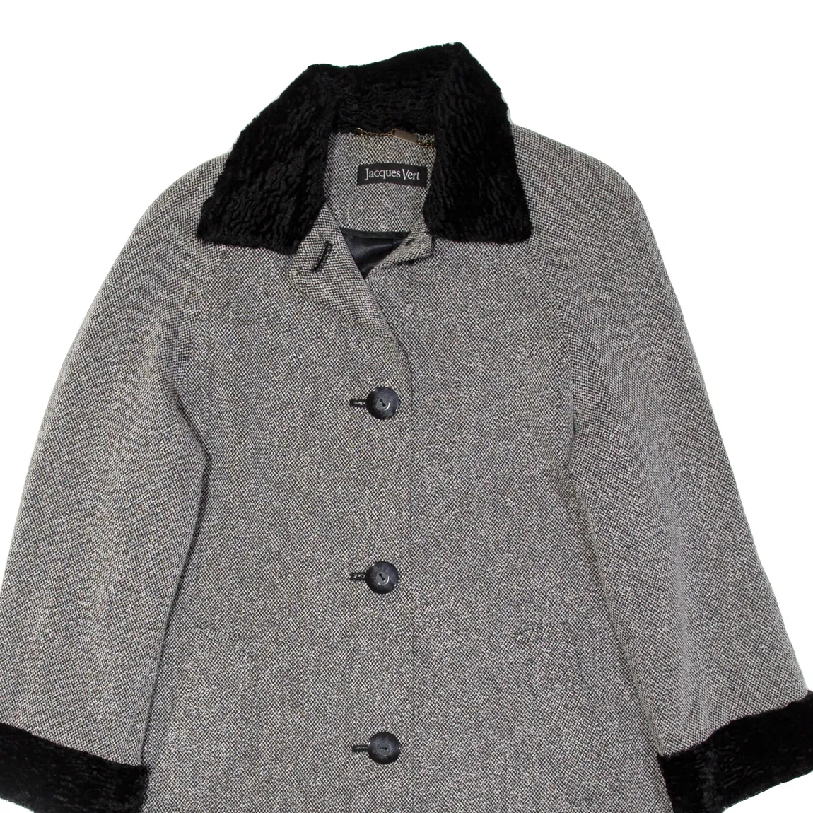 JACUES VERT Womens Trench Jacket Grey L