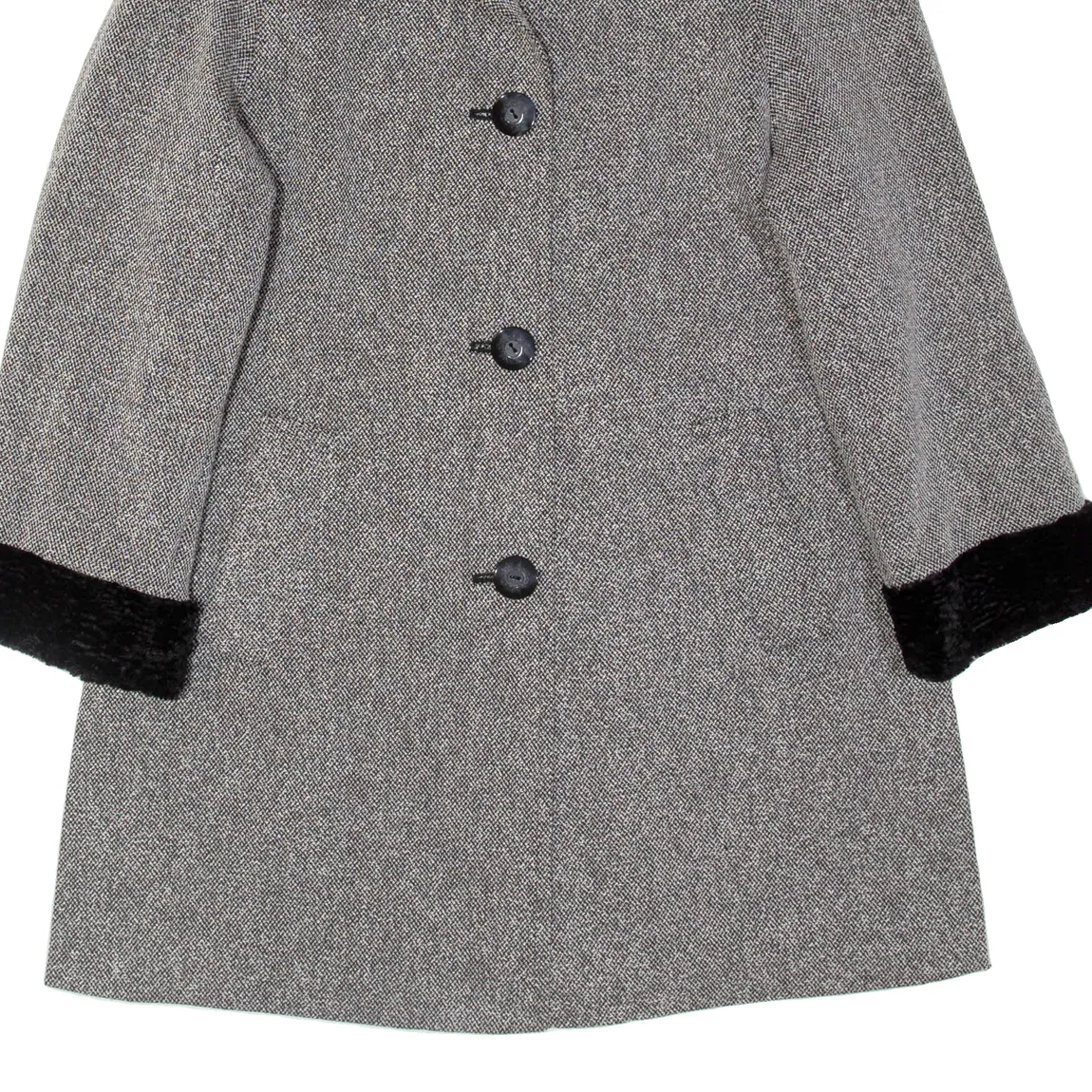 JACUES VERT Womens Trench Jacket Grey L