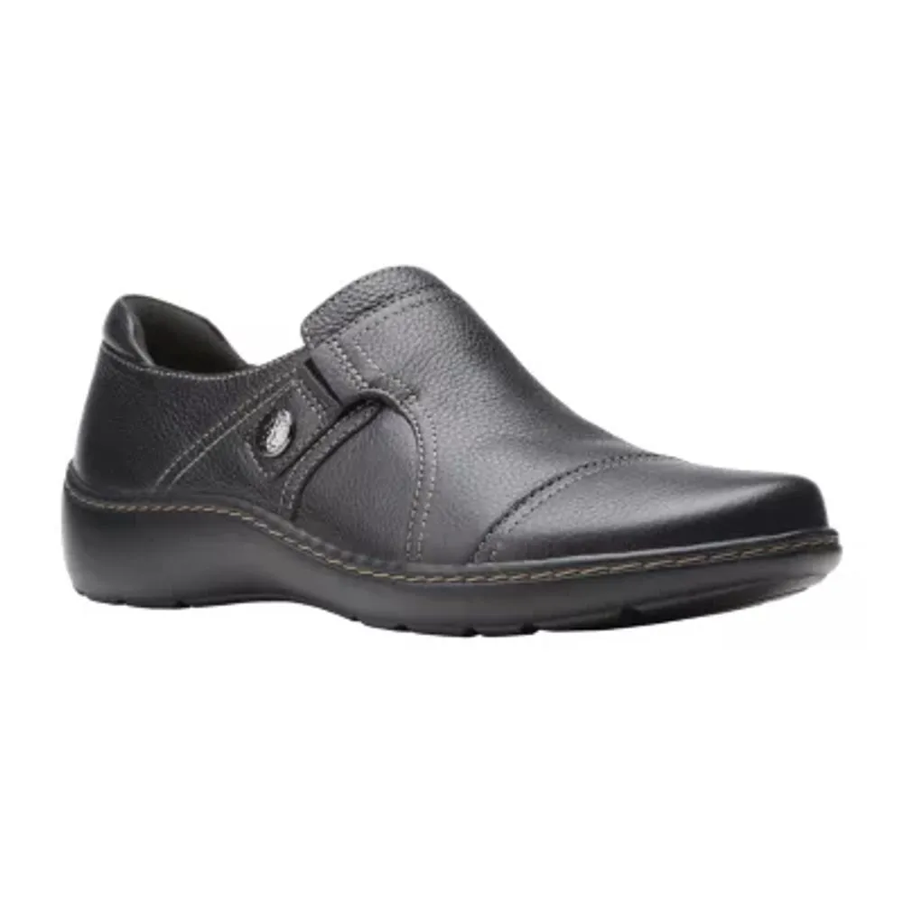 JCPenney Clarks Womens Cora Poppy Slip-On Shoe