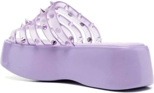 Jean Paul Gaultier x Melissa Punk Love Becky platform mules Purple