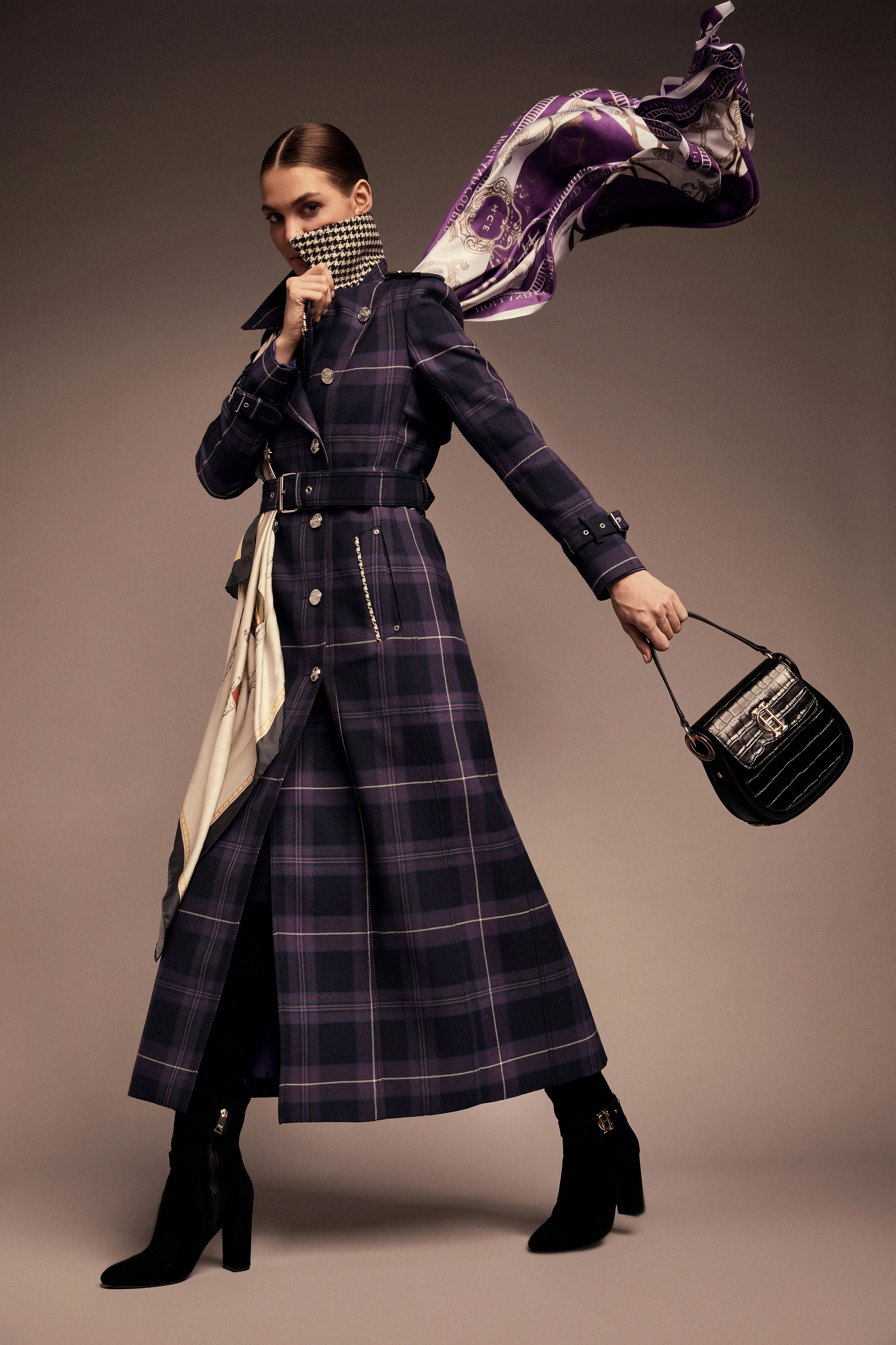 Jubilee Full Length Marlborough Trench (Jubilee Tartan)