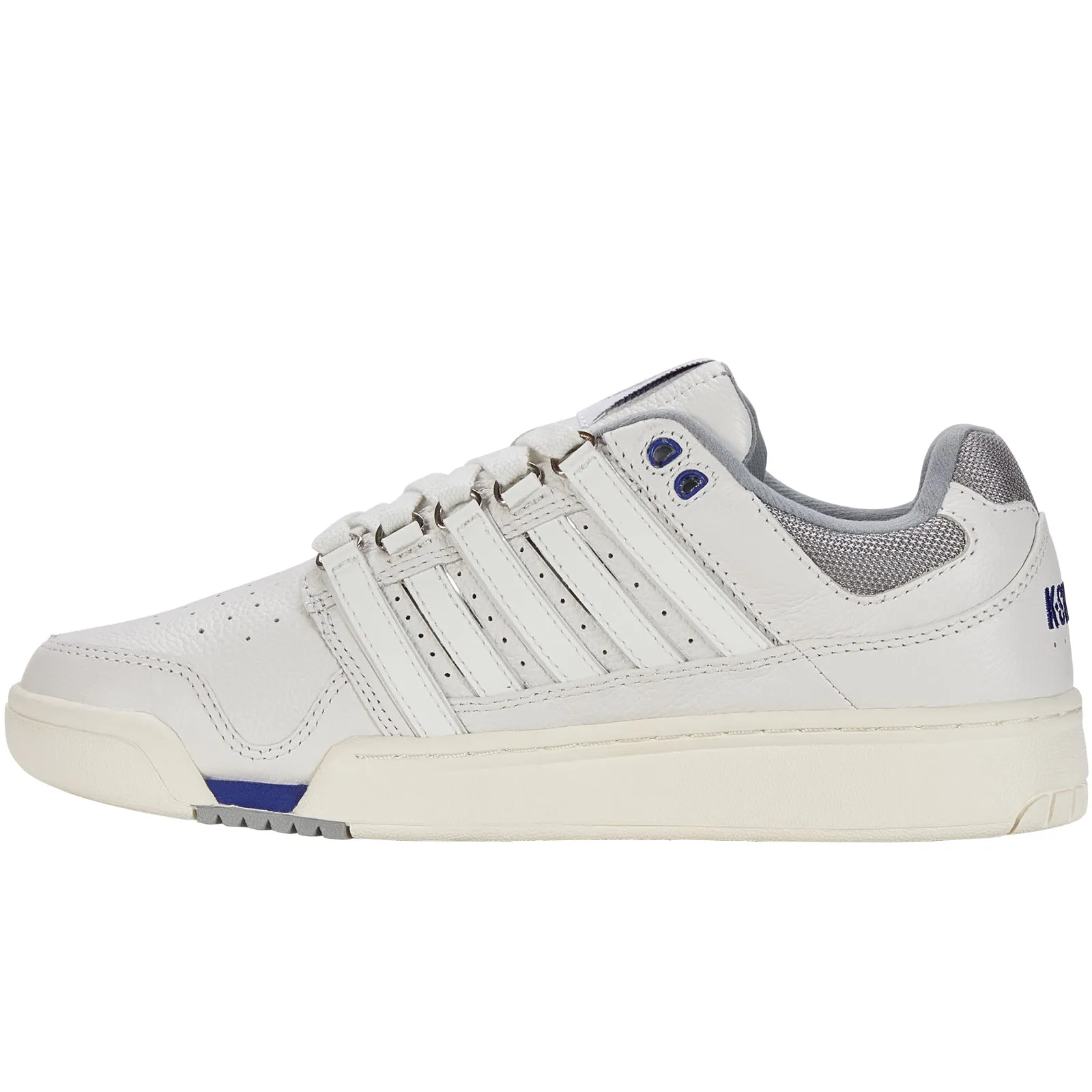 K-Swiss Mens GSTAAD Gold Leather Chunky Trainers - White/Grey