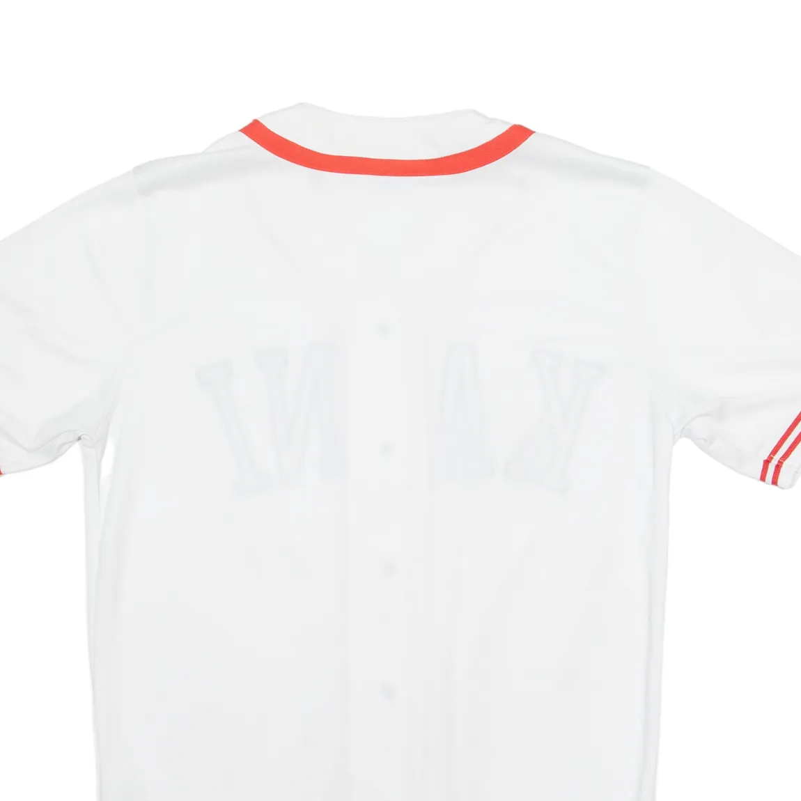 KARL KANI Button Up Baseball Mens Jersey White USA V-Neck L