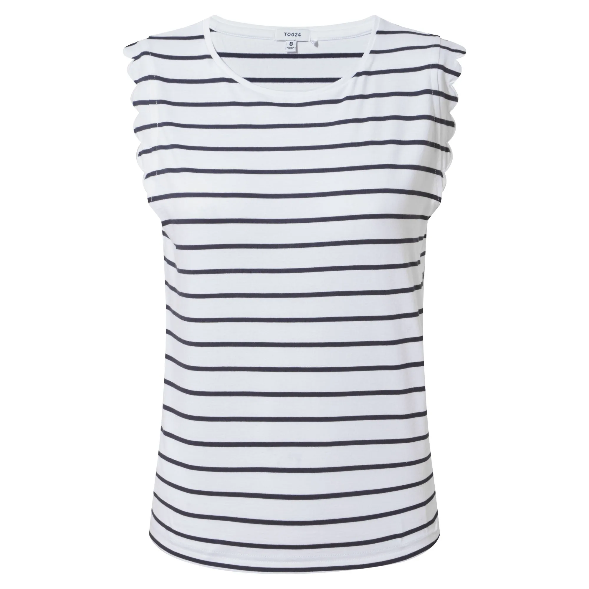 Katie Womens Vest - Optic White/Dk Indigo