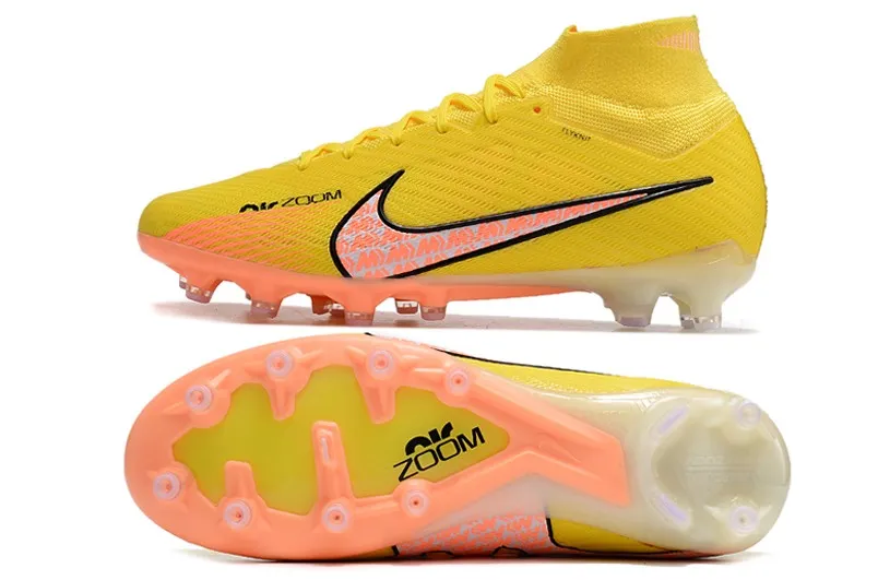 Kids Nike Air Zoom Mercurial Superfly 9 Elite AG Lucent - Yellow Strike/Sunset Glow/Volt Ice