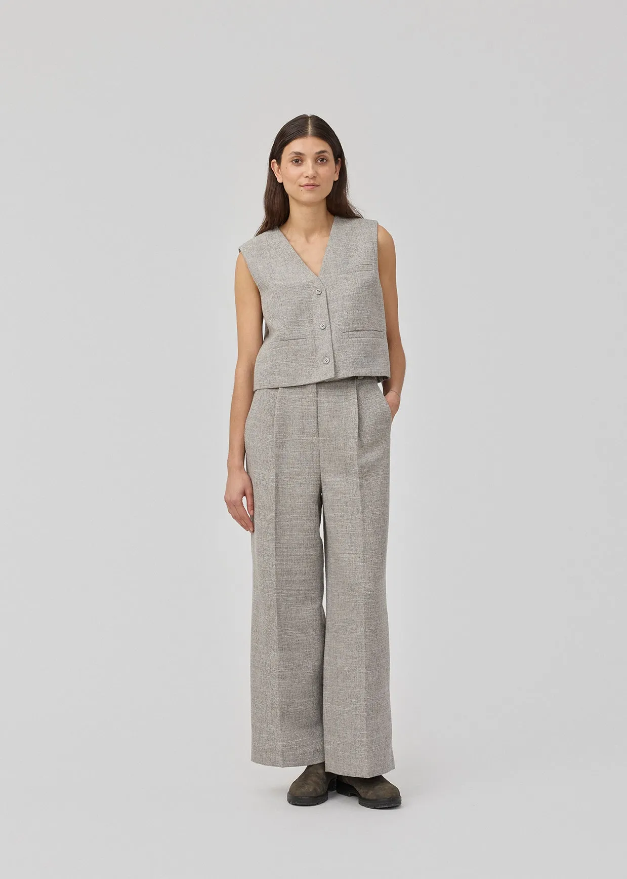 KieraMD vest - Grey Melange