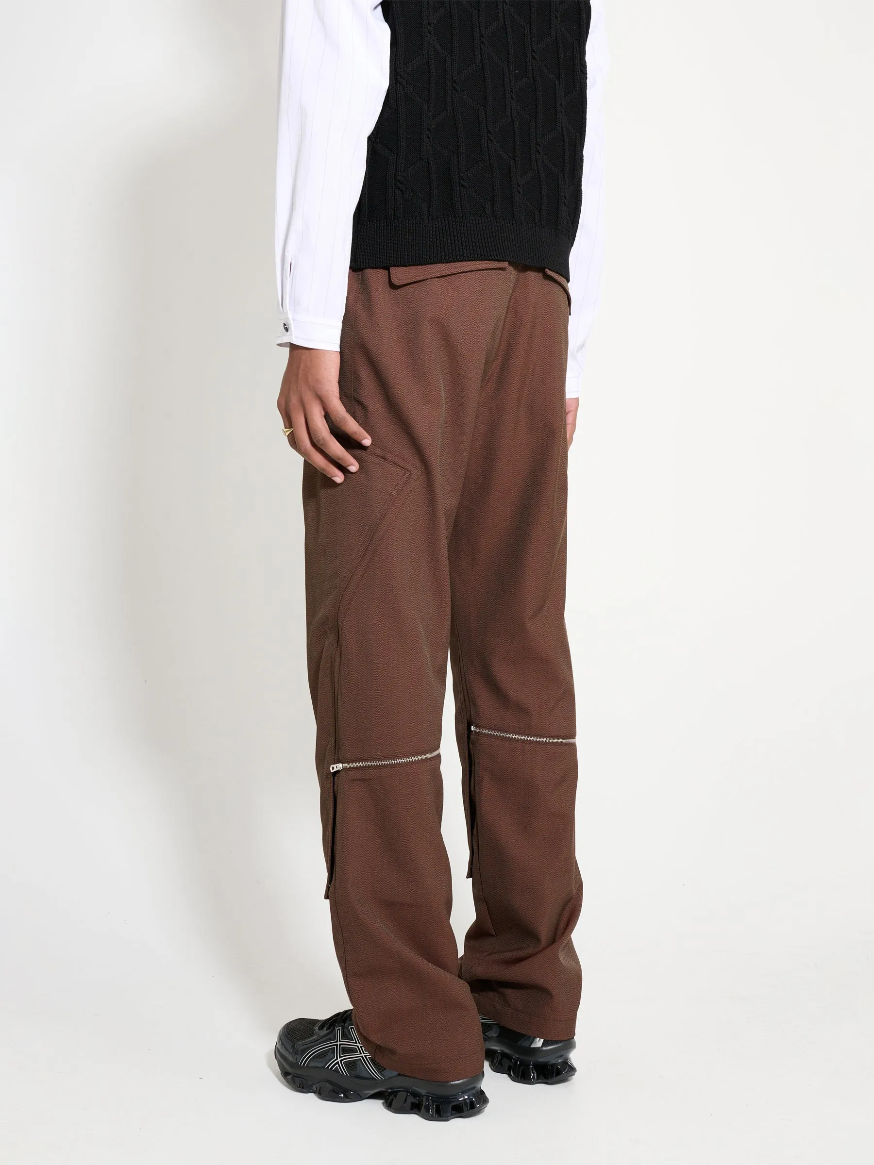 Kiko Kostadinov Tonino Utility Trouser Brown Sparrow