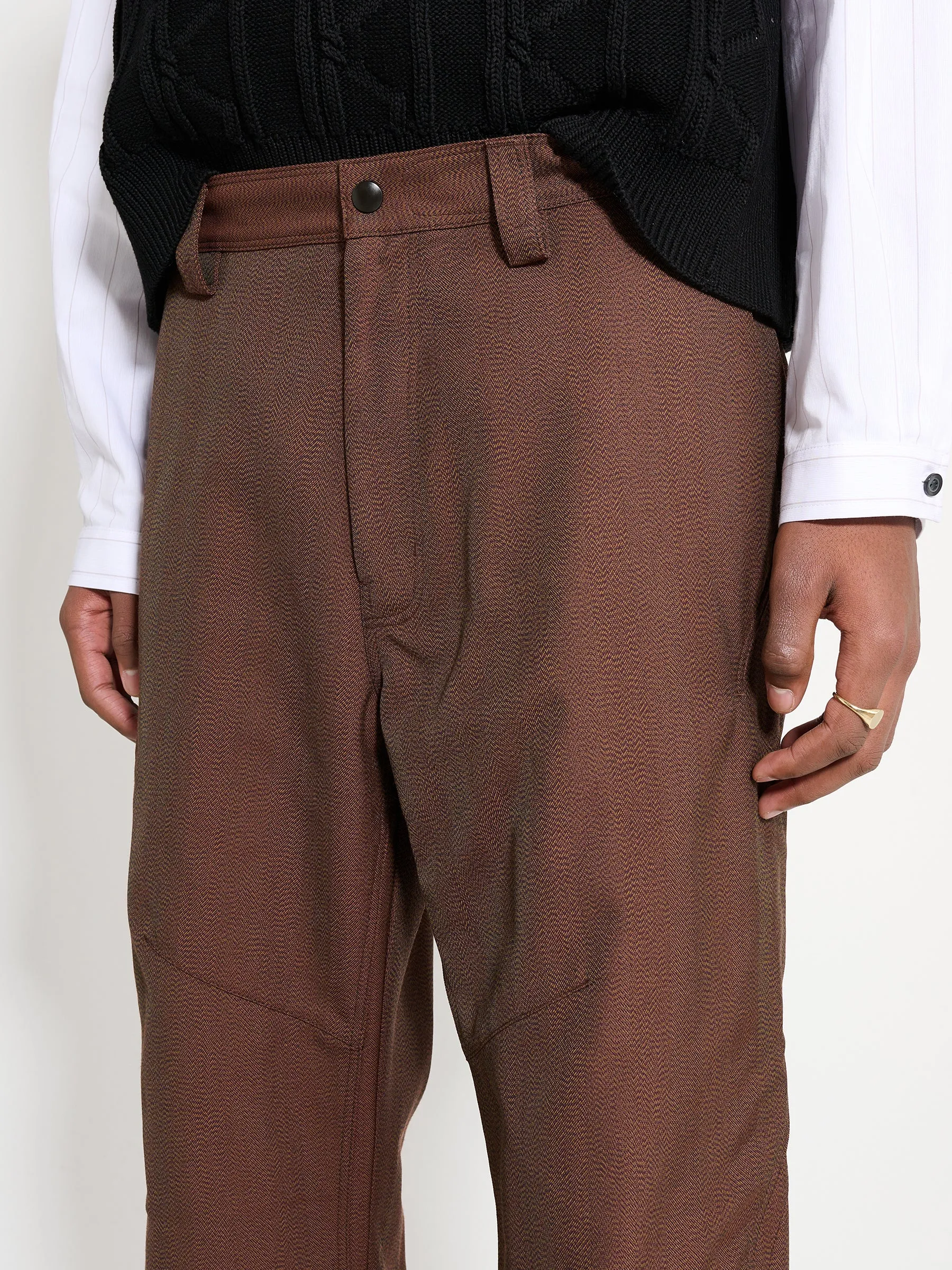 Kiko Kostadinov Tonino Utility Trouser Brown Sparrow