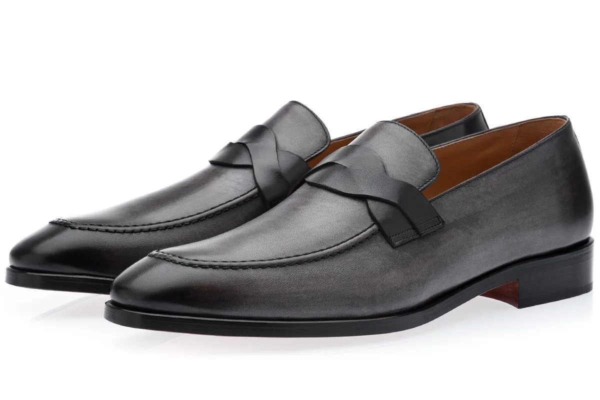 KINGMAN VINTAGE GREY LOAFERS