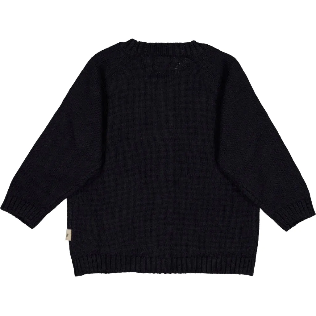 Knit Cardigan Classic - midnight blue