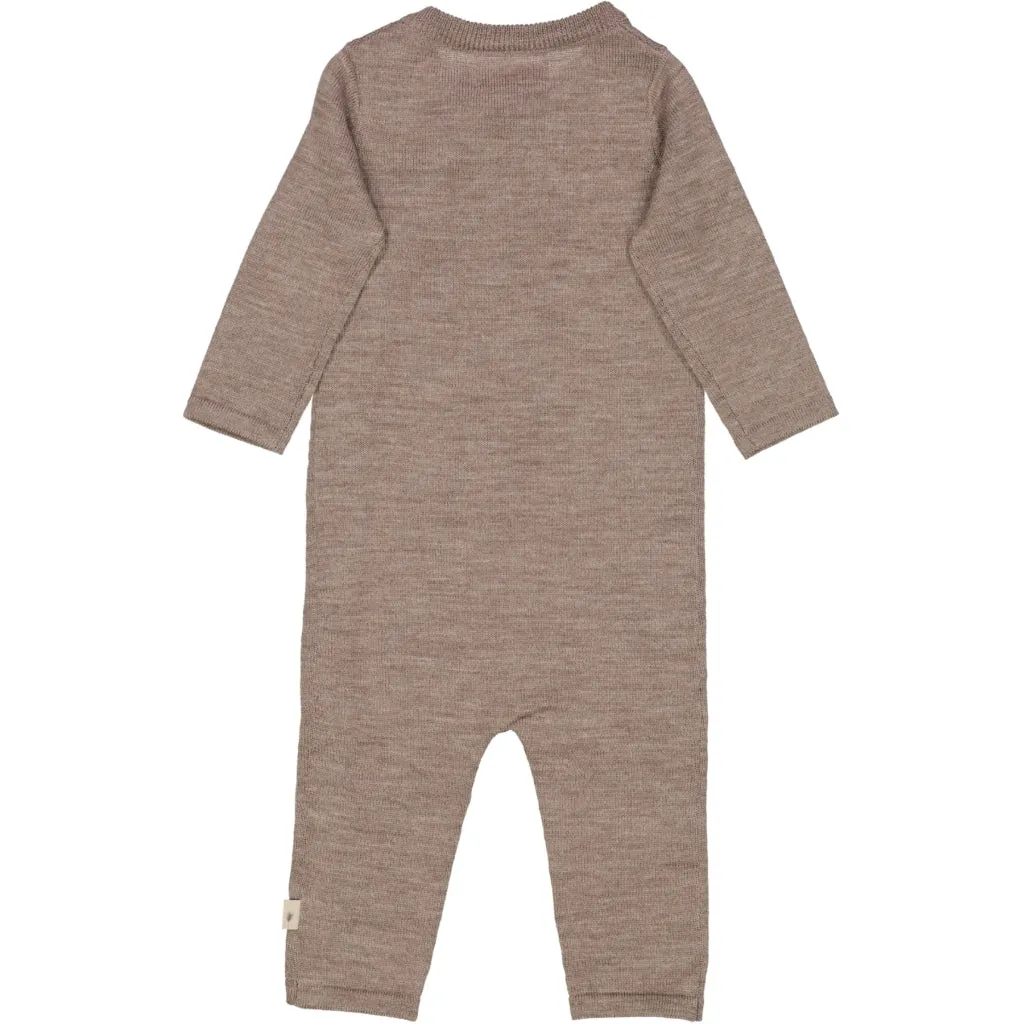 Knit jumpsuit Aden - hazel melange