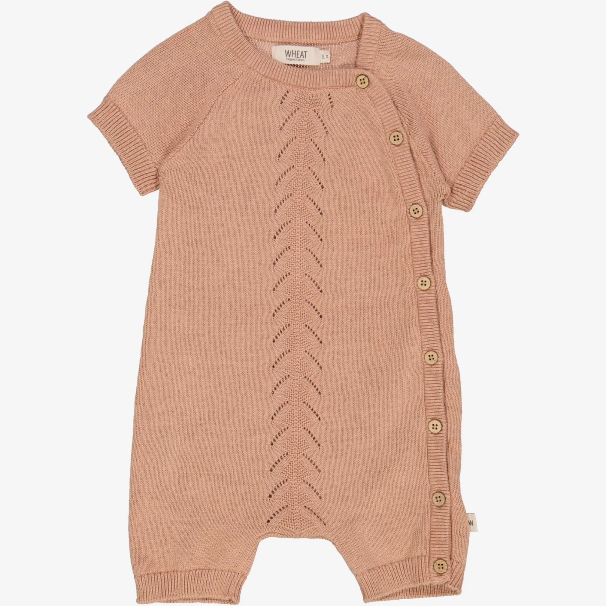 Knit Playsuit Alberta | Baby - rose dawn