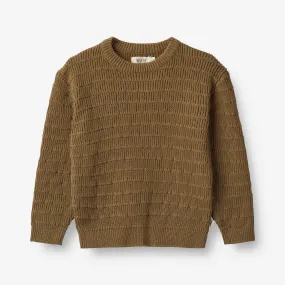 Knit Pullover Petro - green bark