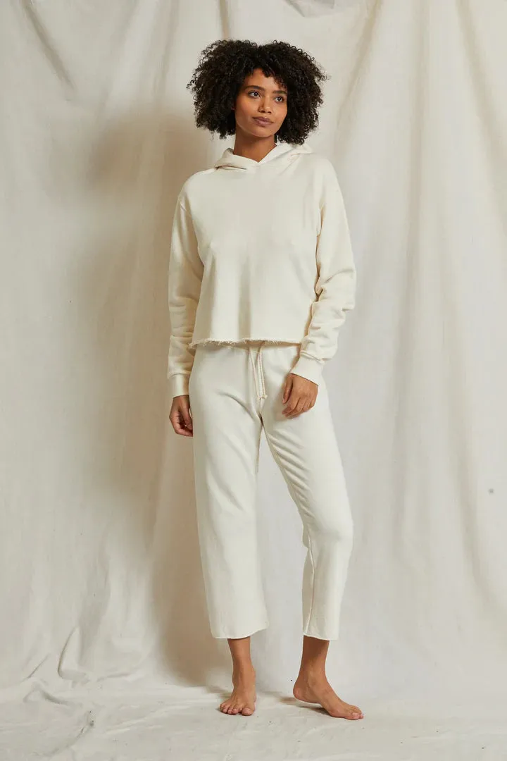 Kokomo Cut Off Hoodie - Ivory
