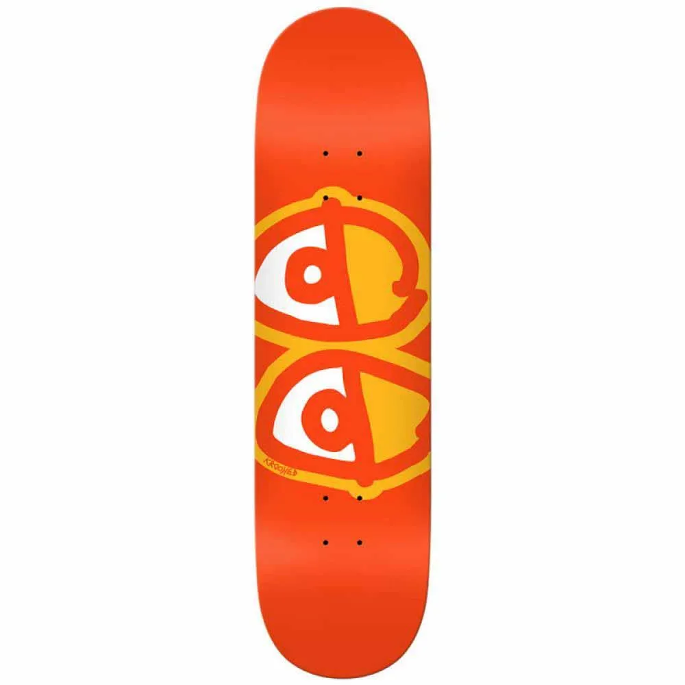 Krooked Skateboard Deck Team Eyes Orange 8.25