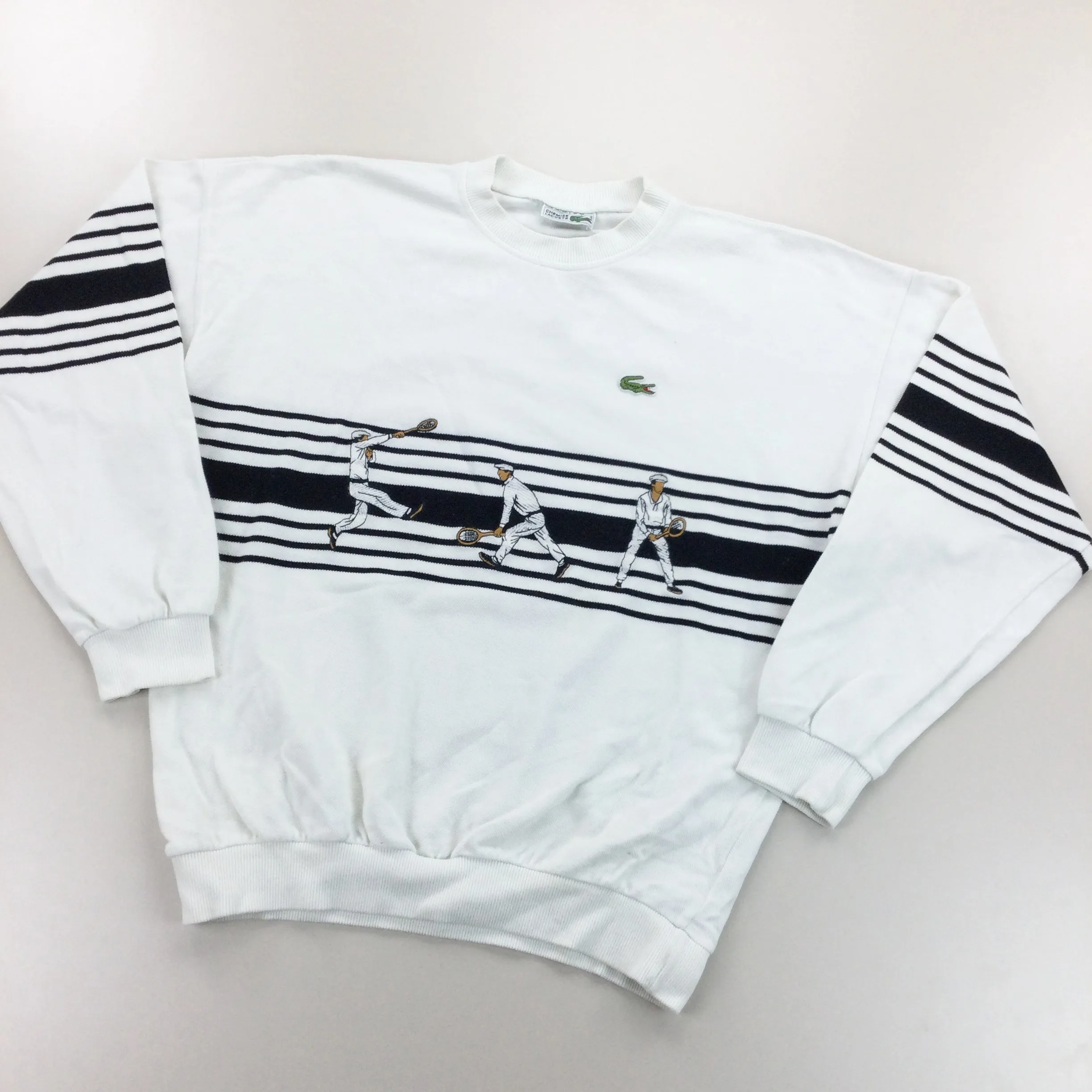 Lacoste 90s Tennis Sweatshirt - Large