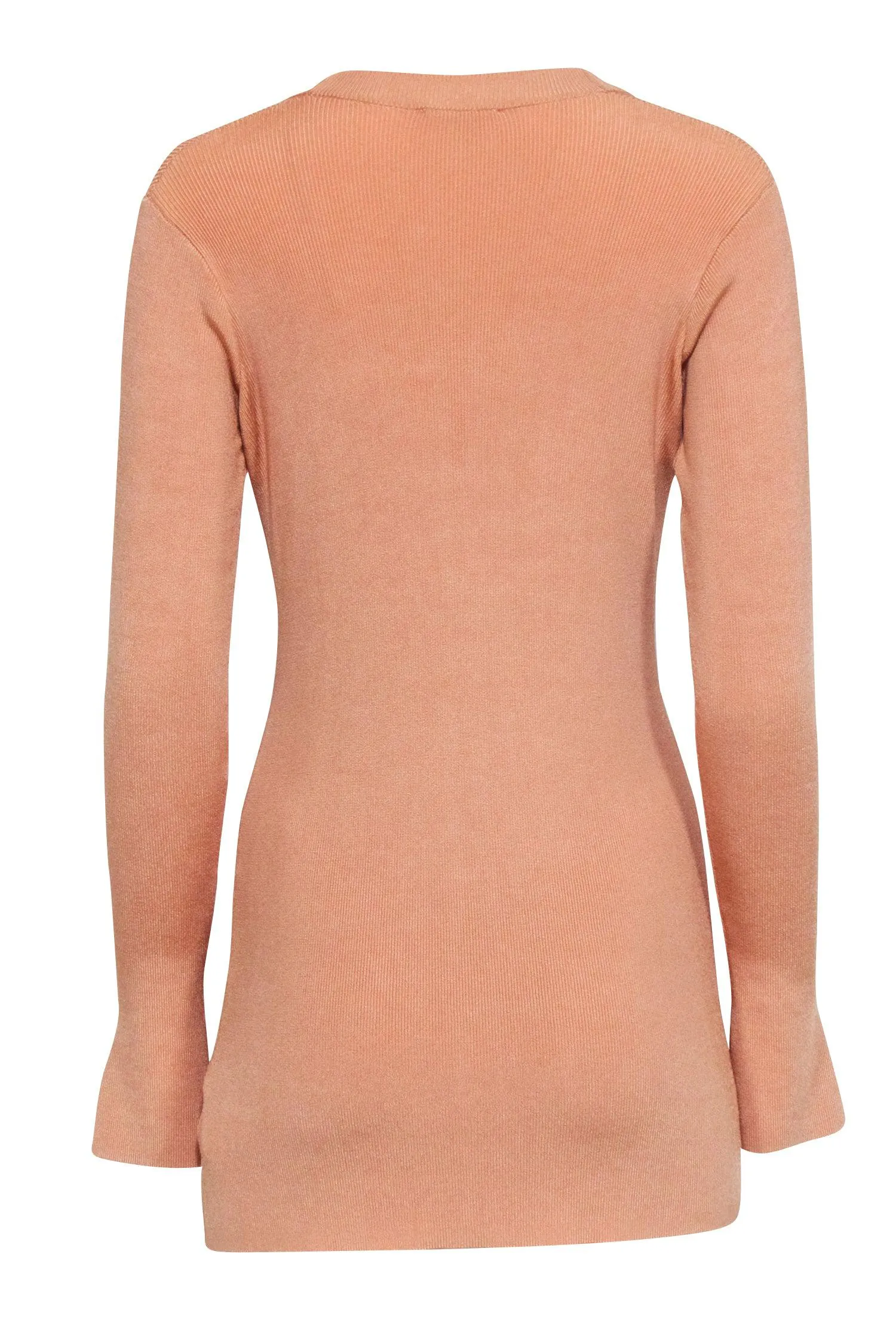 L'Agence - Beige Ribbed Knit Cardigan Sz XS