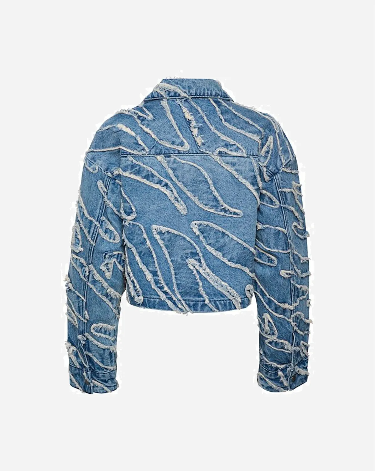 Larisa Short Jacket - Frayered Denim Blue