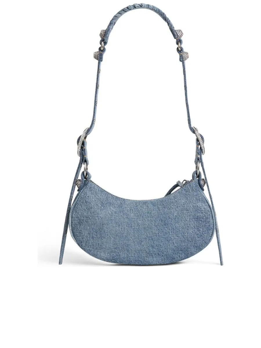 Le Cagole XS Shoulder Bag in Denim