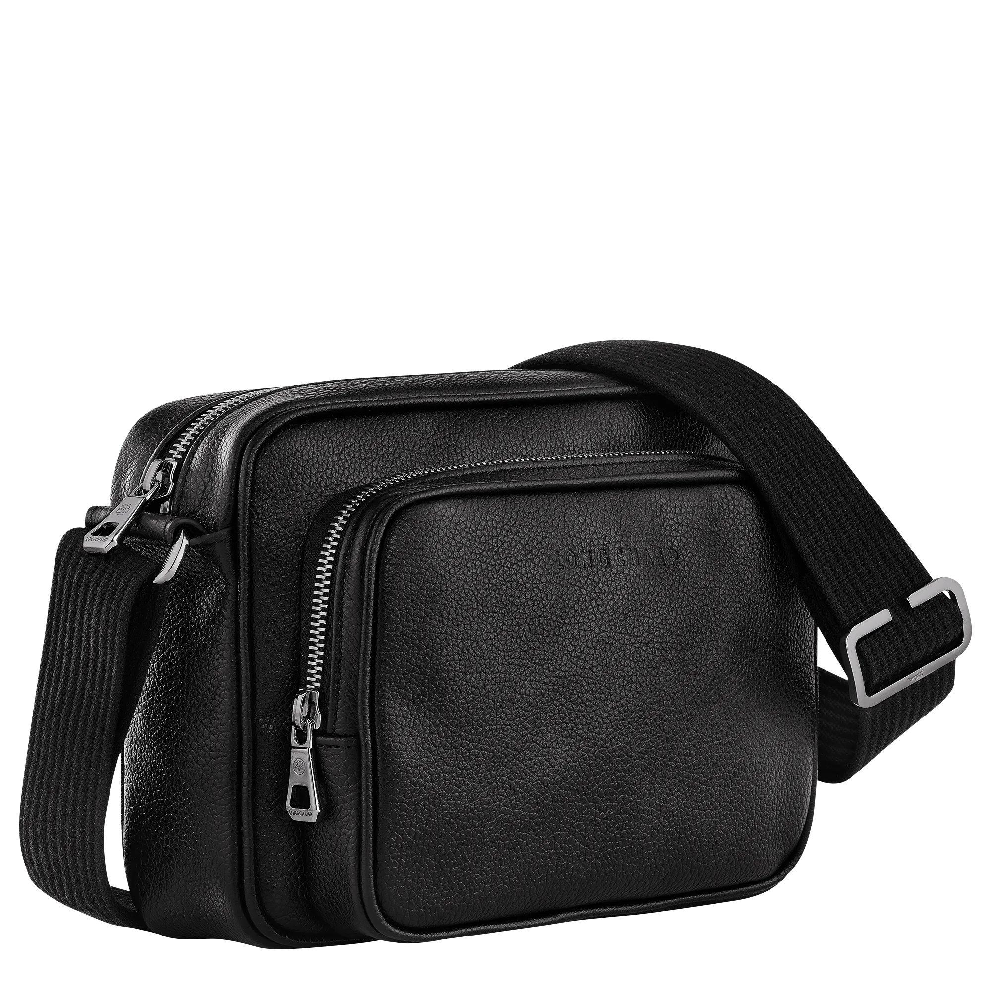 Le Foulonné S Camera bag Black - Leather
