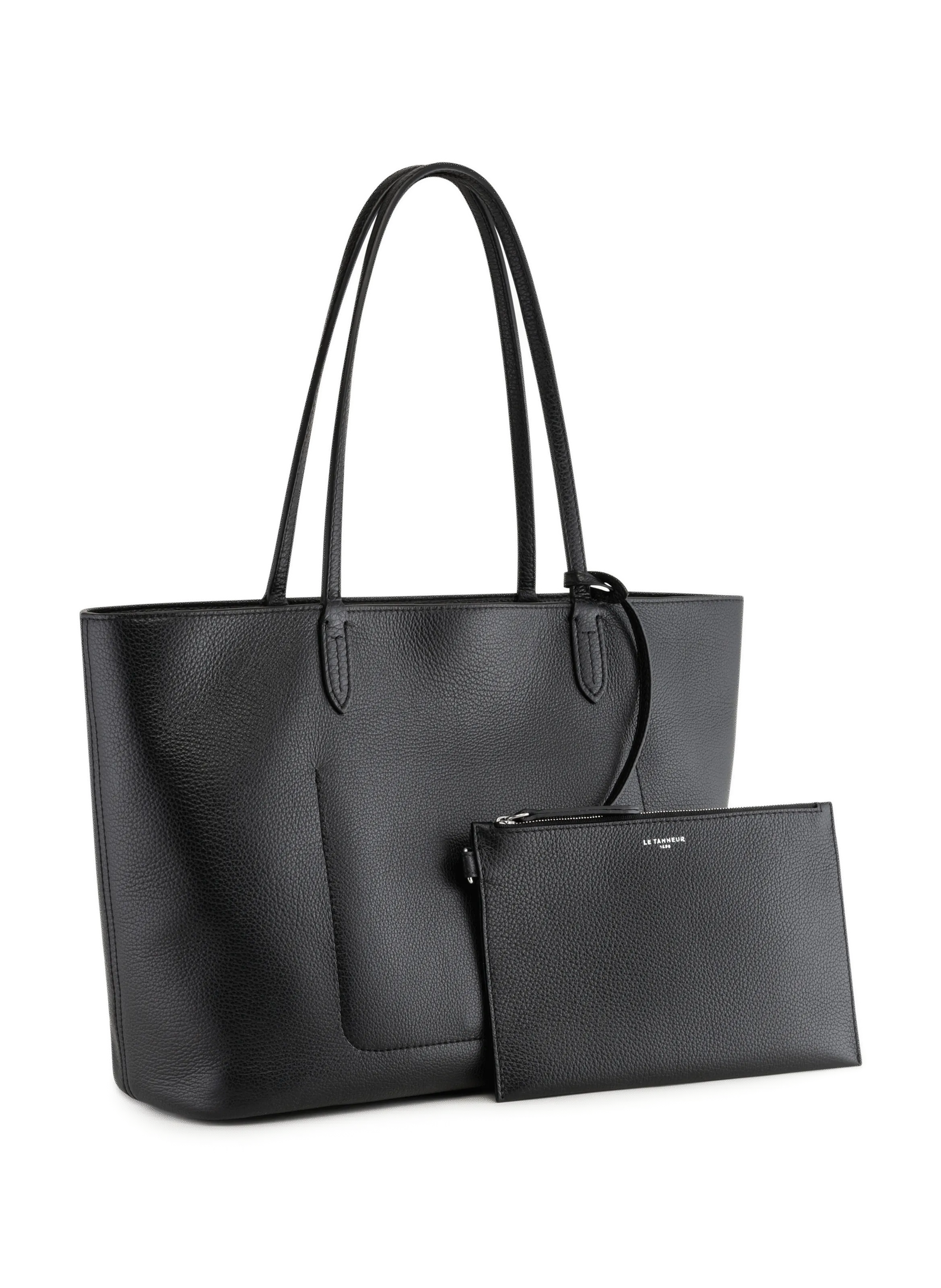 LE TANNEUR  Louise large leather tote bag - Black