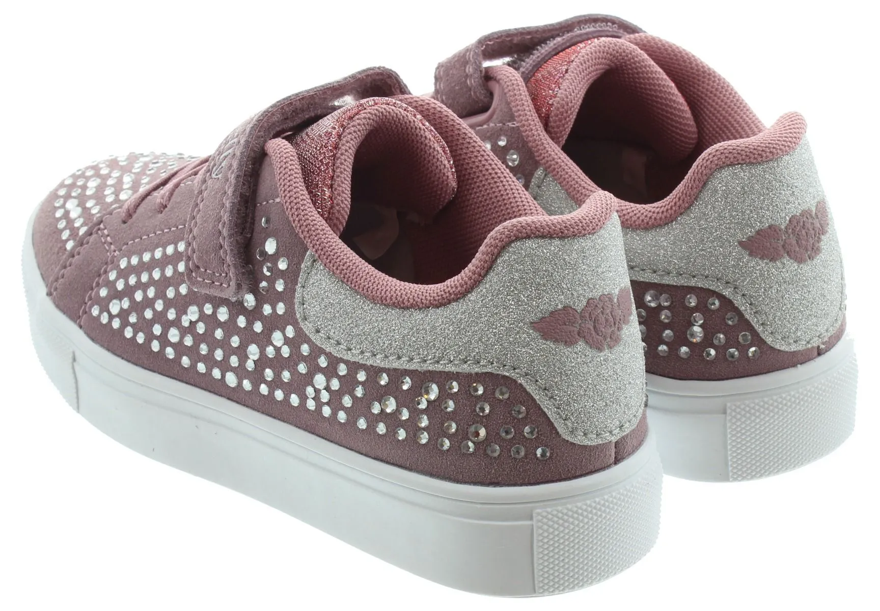 LELLI KELLY Kids LK2247 Diamante Trainers In Blush