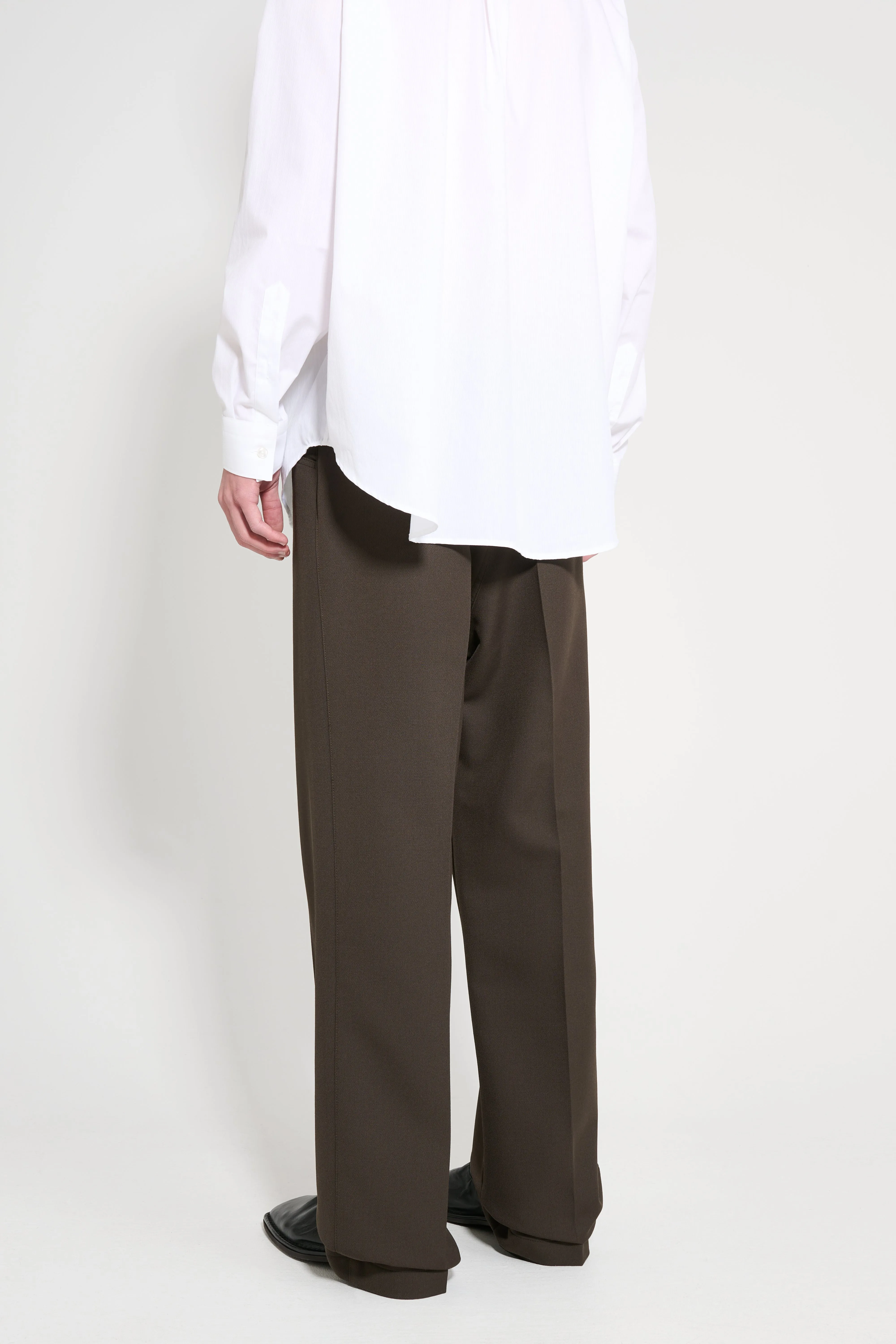 Lemaire Straight Pants Dark Brown