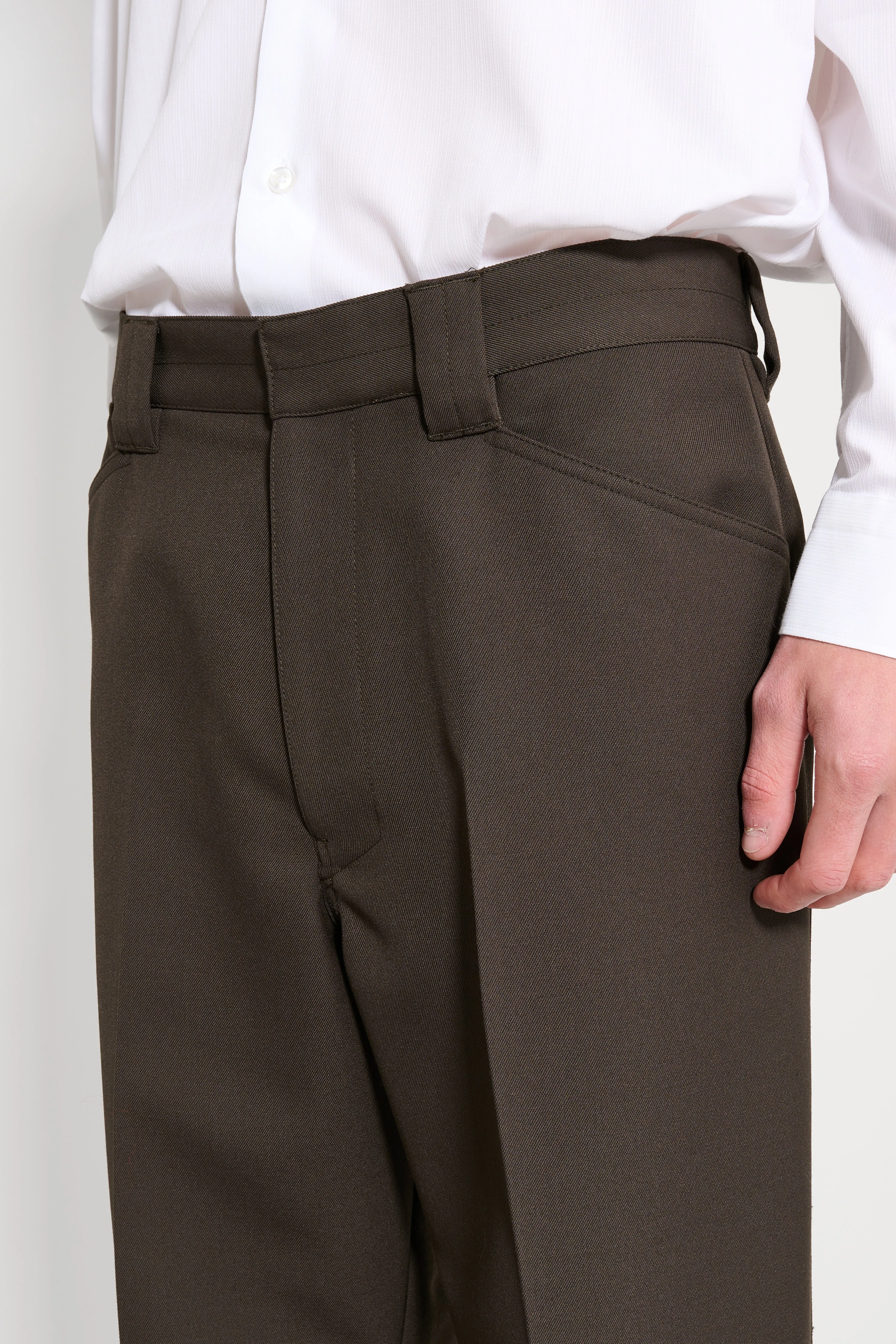 Lemaire Straight Pants Dark Brown