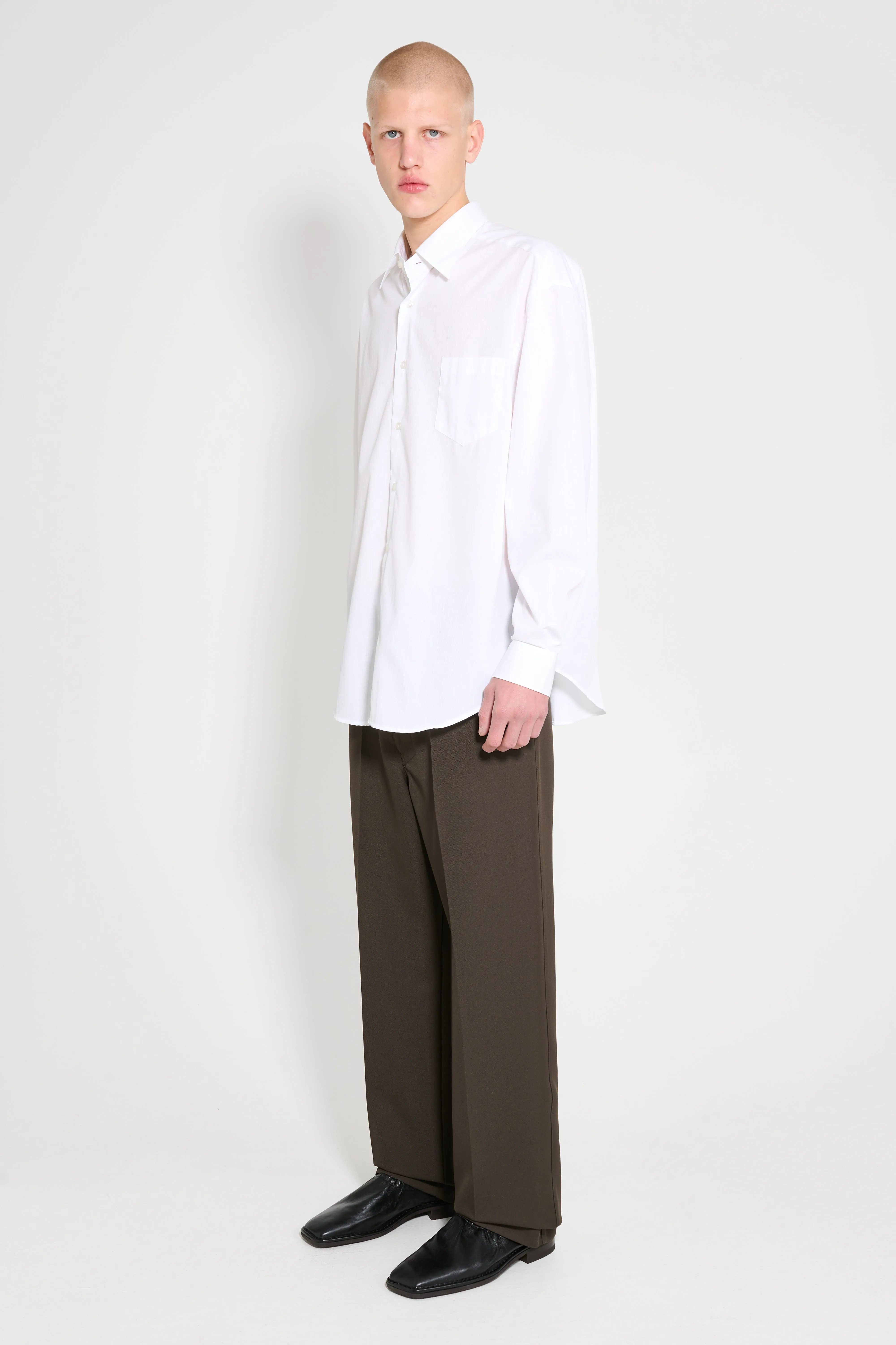 Lemaire Straight Pants Dark Brown