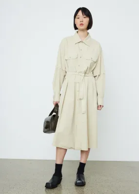 Lemaire -  Two Pocket Shirt Dress Overcast - Dress