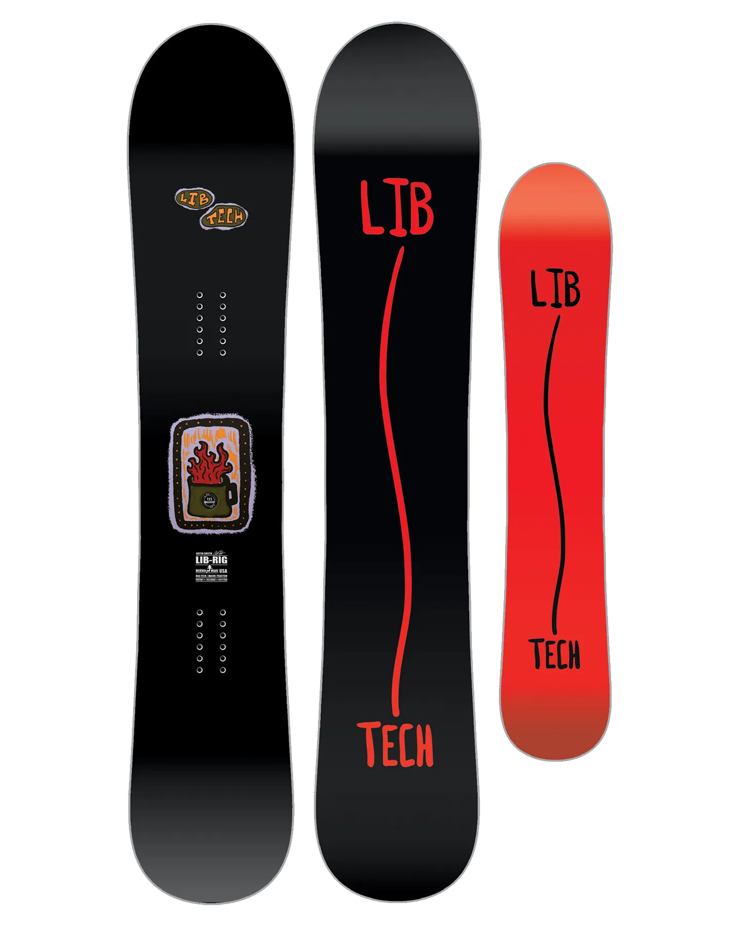 Lib Tech Lib Rig Snowboard - 2025 | Shop Snowboards at Trojan Wake Ski Snow & Snow Skiers Warehouse