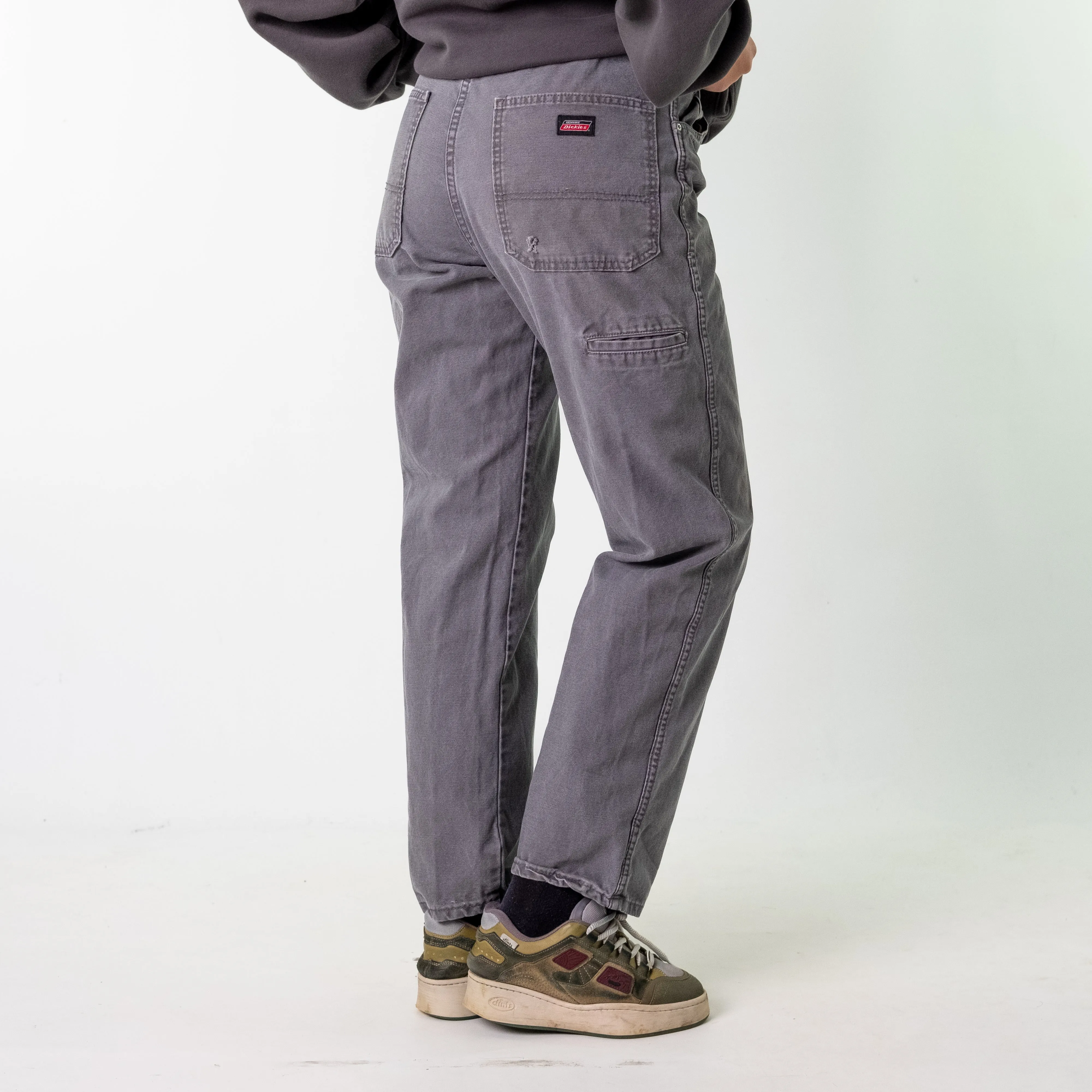 Light Grey 90s Dickies  Cargo Skater Trousers Pants Jeans (32x30)