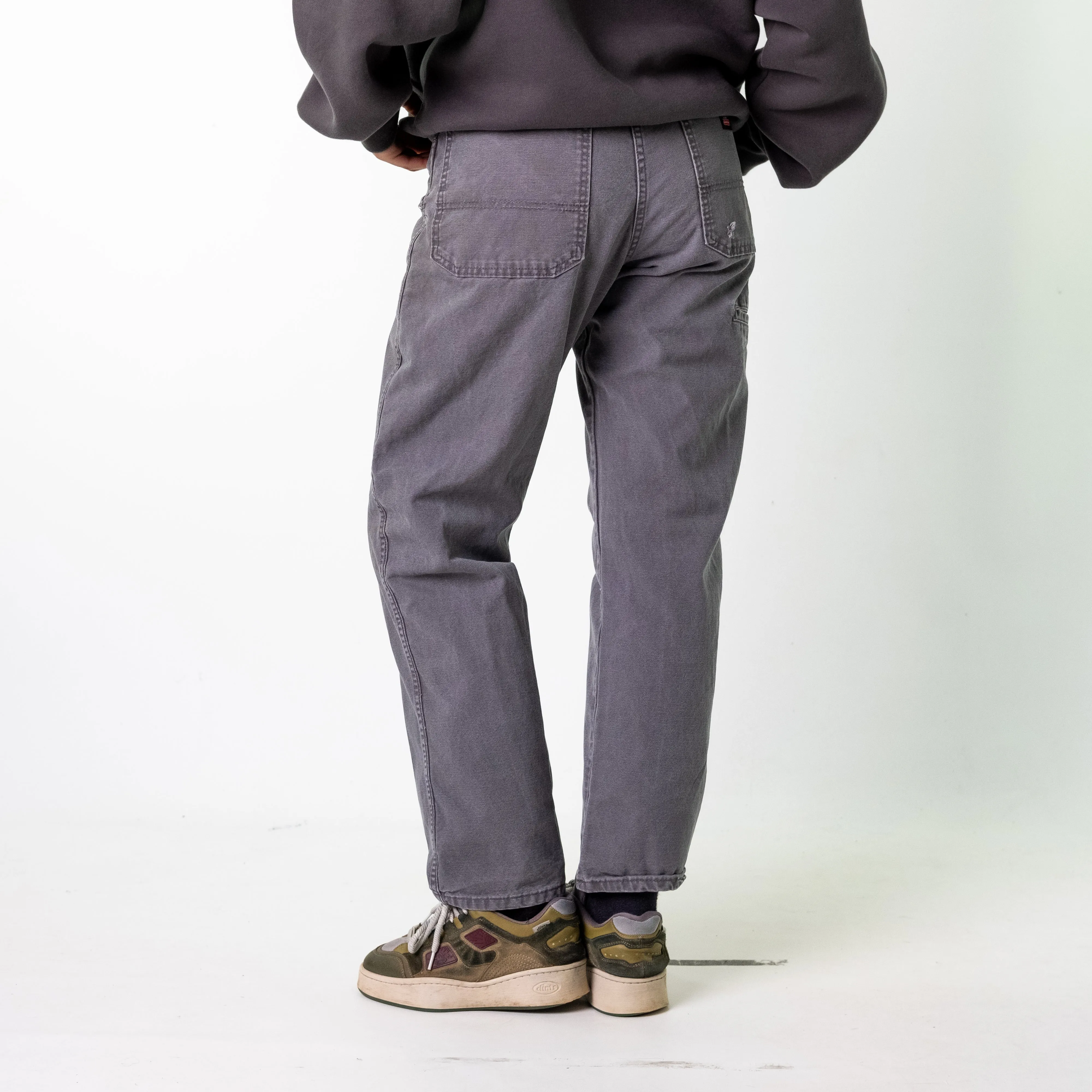 Light Grey 90s Dickies  Cargo Skater Trousers Pants Jeans (32x30)