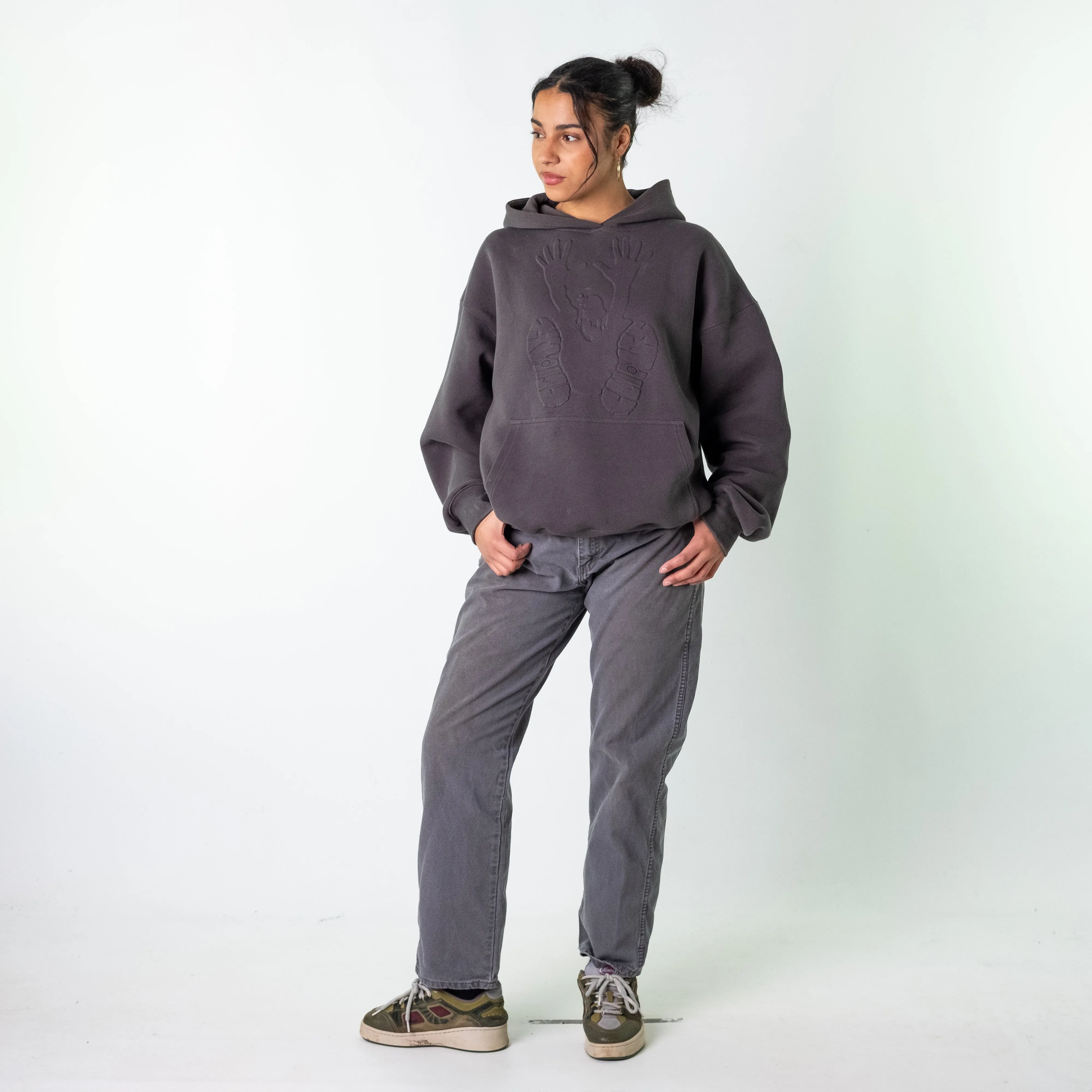 Light Grey 90s Dickies  Cargo Skater Trousers Pants Jeans (32x30)