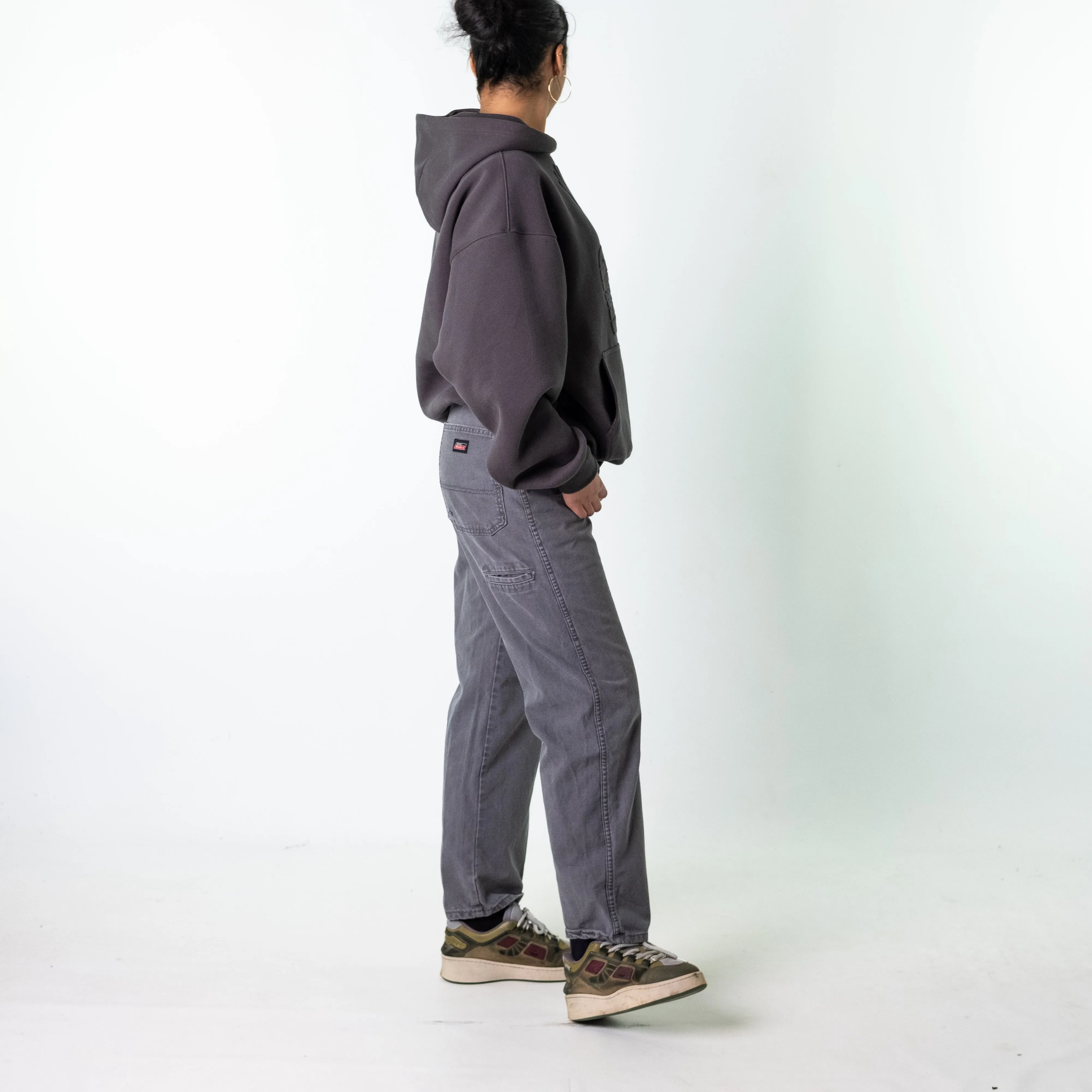 Light Grey 90s Dickies  Cargo Skater Trousers Pants Jeans (32x30)