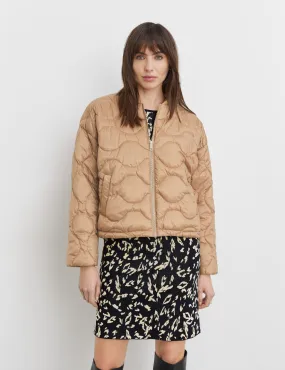 Lightweight quilted bomber style jacket