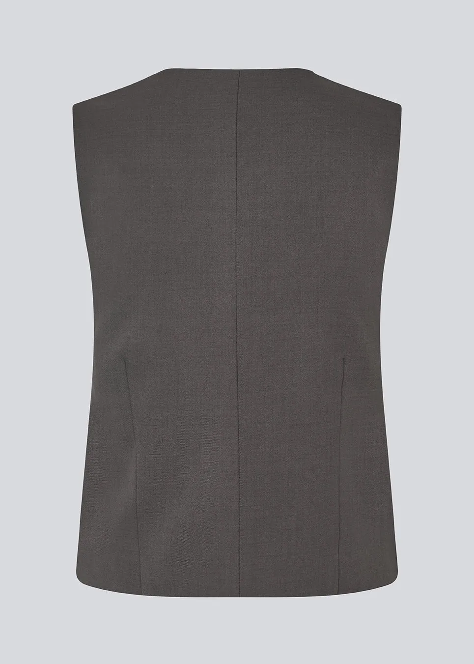 LonnieMD vest - Dark Grey Melange