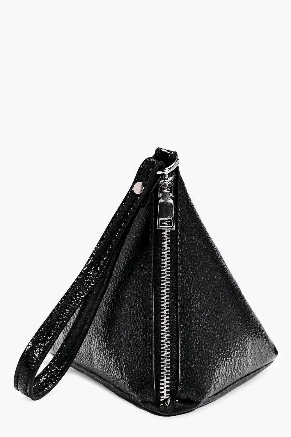 Lottie Metallic Pyramid Handstrap Clutch Bag