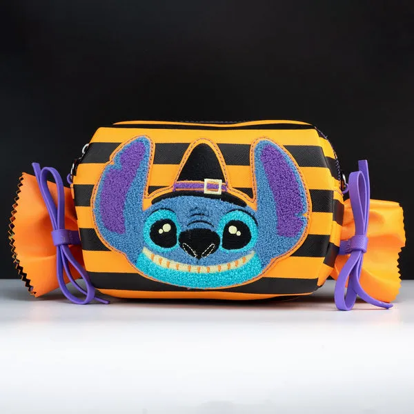 Loungefly x Disney Lilo and Stitch Halloween Candy Wrapper Crossbody Bag