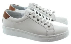 LUNAR Ladies Zamora Lace Trainers In White