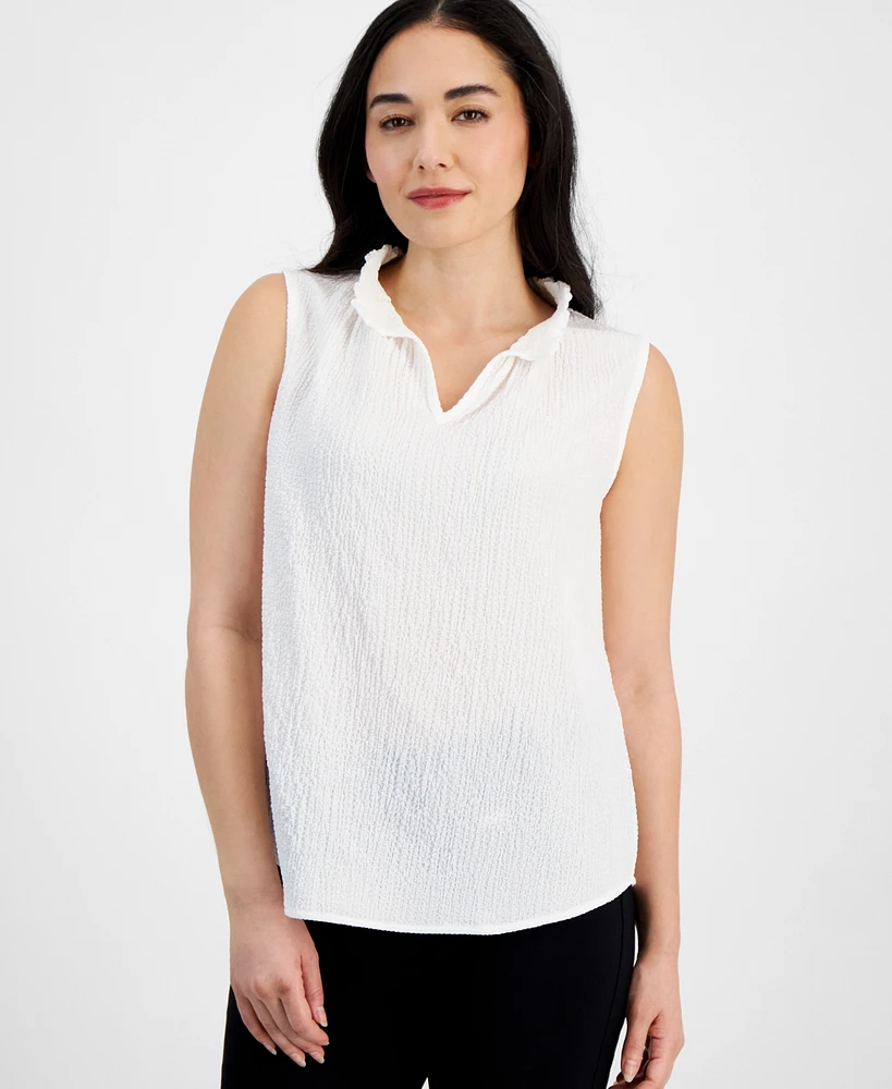 Macy's Ak Anne Klein Petite V-Neck Sleeveless Top