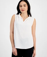 Macy's Ak Anne Klein Petite V-Neck Sleeveless Top