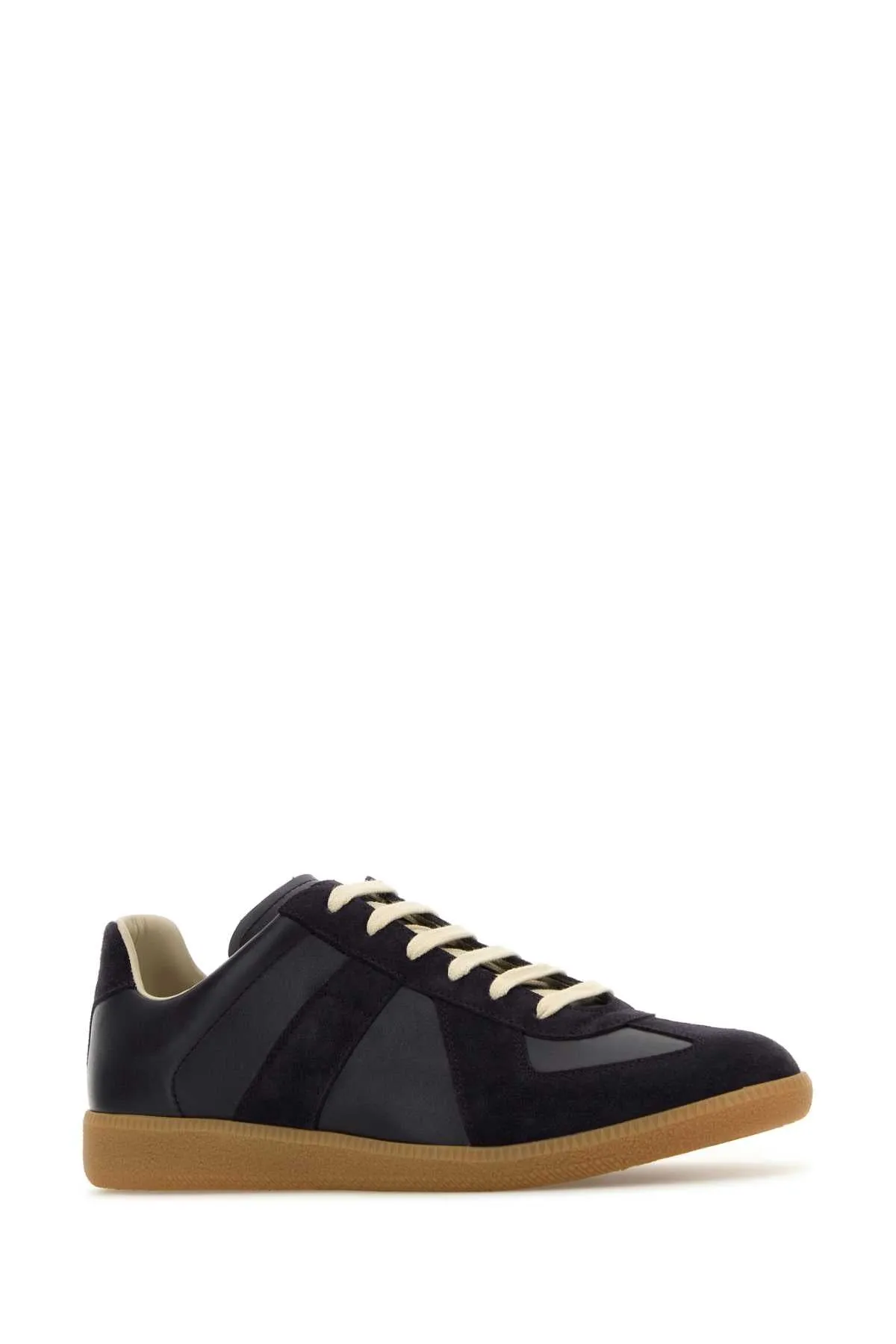 Maison Margiela Aubergine Leather Replica Sneakers