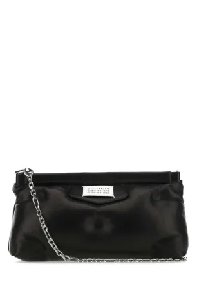 Maison Margiela Black Nappa Leather Slam Red Carpet Clutch