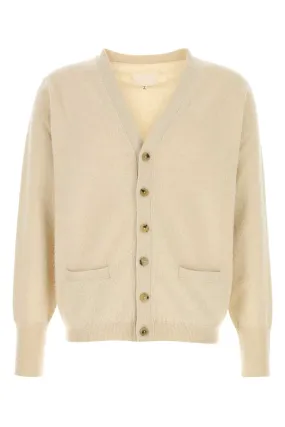 Maison Margiela Sand Cashmere Blend Cardigan