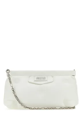Maison Margiela White Nappa Leather Slam Red Carpet Clutch
