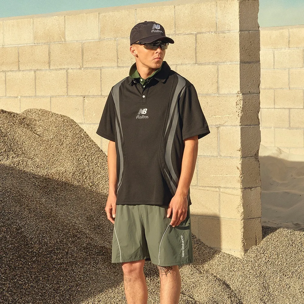 Malbon Golf  |Street Style Collaboration Plain Short Sleeves Logo Polos